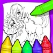 Anime Wolf Girl Coloring Pages