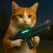 Cat With A Gun. Clicker Evolution