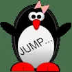 Esther The Penguin. Jump!