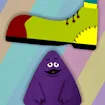 Grimace Vs Giant Clown Shoes