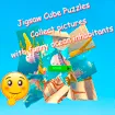 Jigsaw Cube Puzzles Collect Pictures Of Funny Ocean Inhabitants