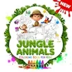 Jungle Animals Coloring Book For Kids