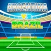 Match Football Brazil Or Argentina