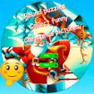 Round Jigsaw Puzzle Collect Funny Christmas Pictures