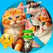 Round Jigsaw Puzzle Collect Pictures With Cute Kittens