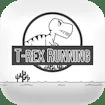 T-rex Running Black And White
